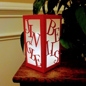センターピース 3D クリスマス ランタン SVG テンプレート ジングルベル
