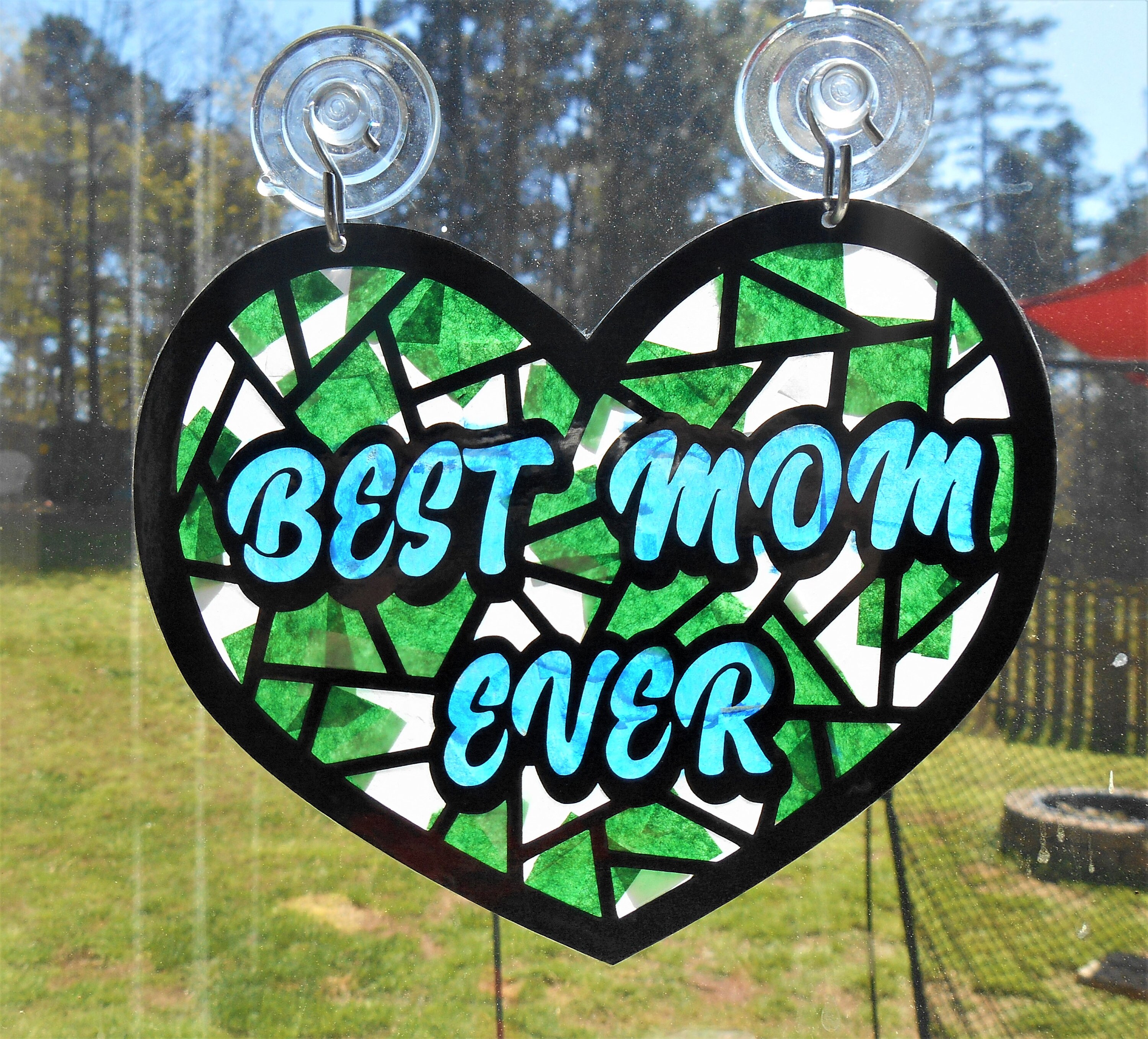 DIY Mothers Day Suncatcher SVG File for Cricut or Silhouette Etsy UK