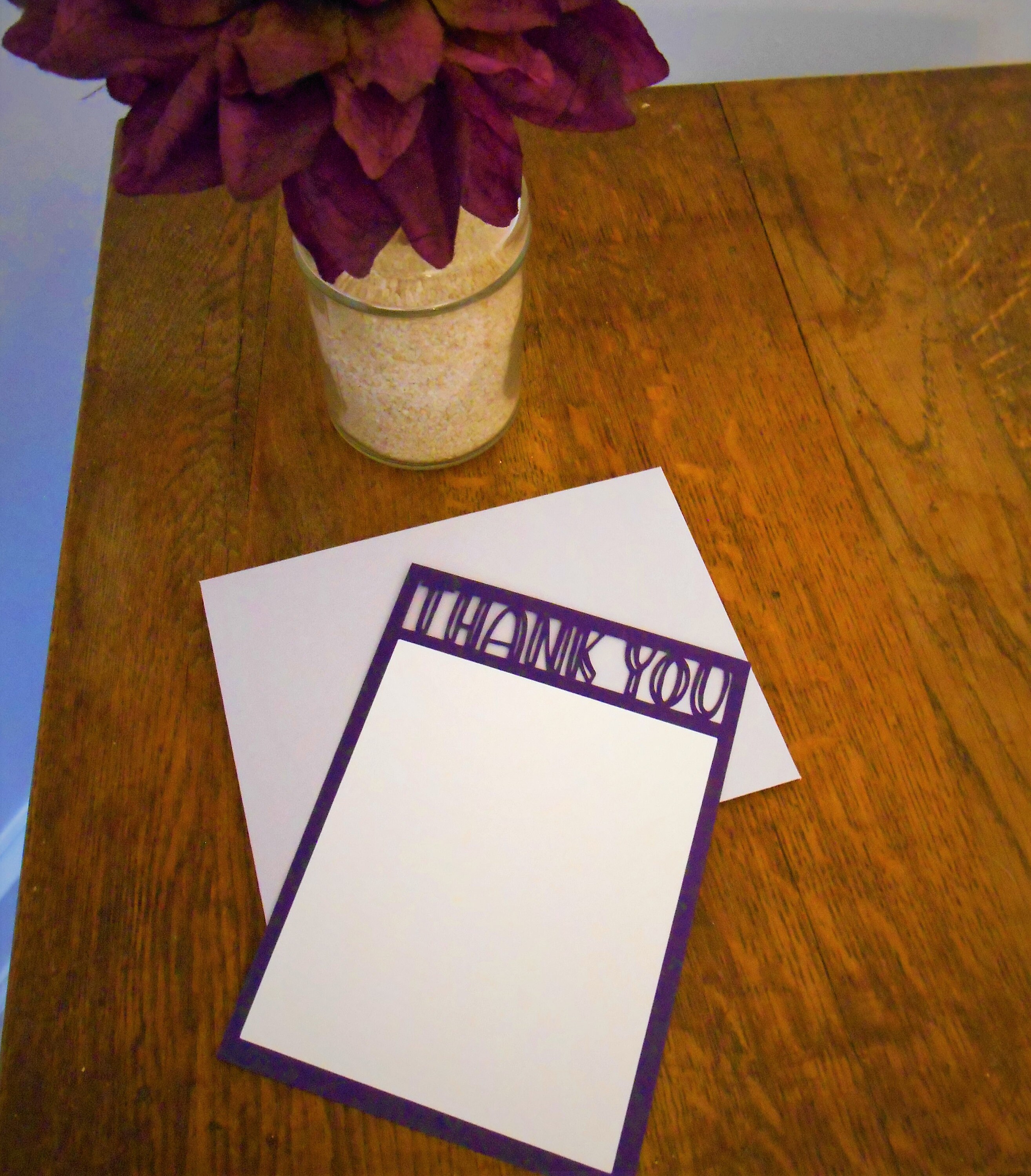 Thank You Note & Envelope SVG Template Cut File for Cricut Etsy UK