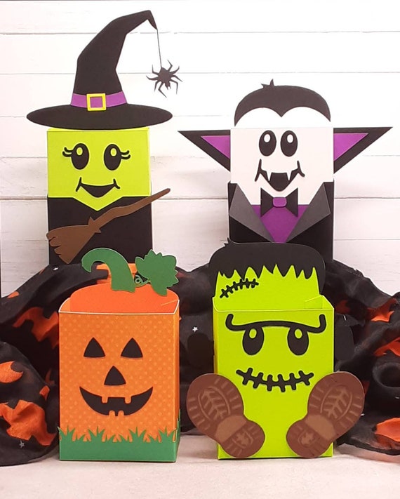 Halloween Treat Boxes SVG Cut File