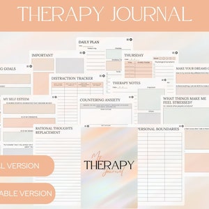 Therapy Journal | Healing Journal | Mental Health Journal | Anxiety Journal | Journal for iPad | Digital Journal | Therapy Workbook