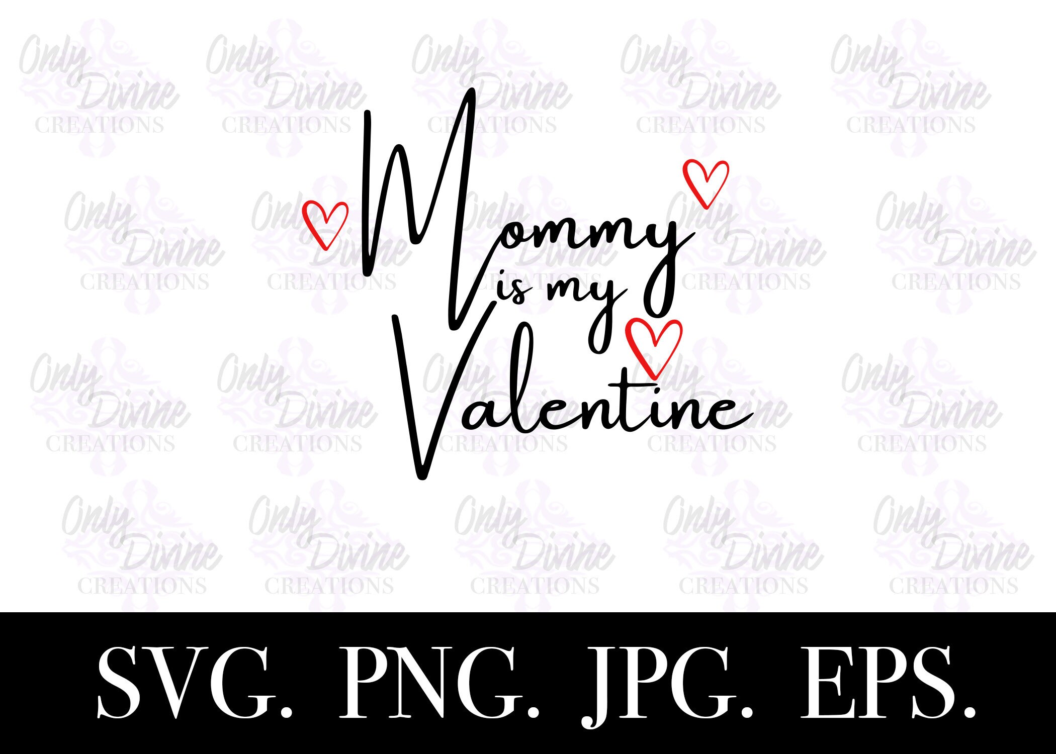 Mommy's Valentine SVG File, Valentine Designs Svg, Valentines Day Cut ...