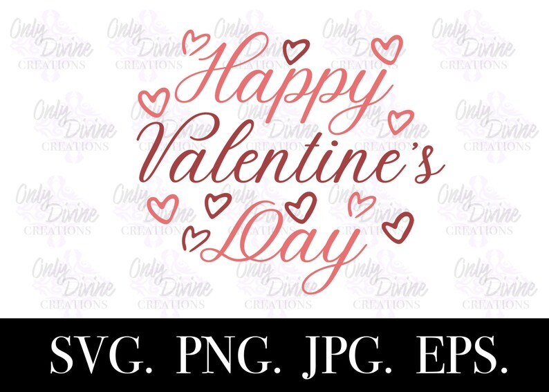 Happy Valentines Day SVG, Cricut Silhouette Cut File - Etsy