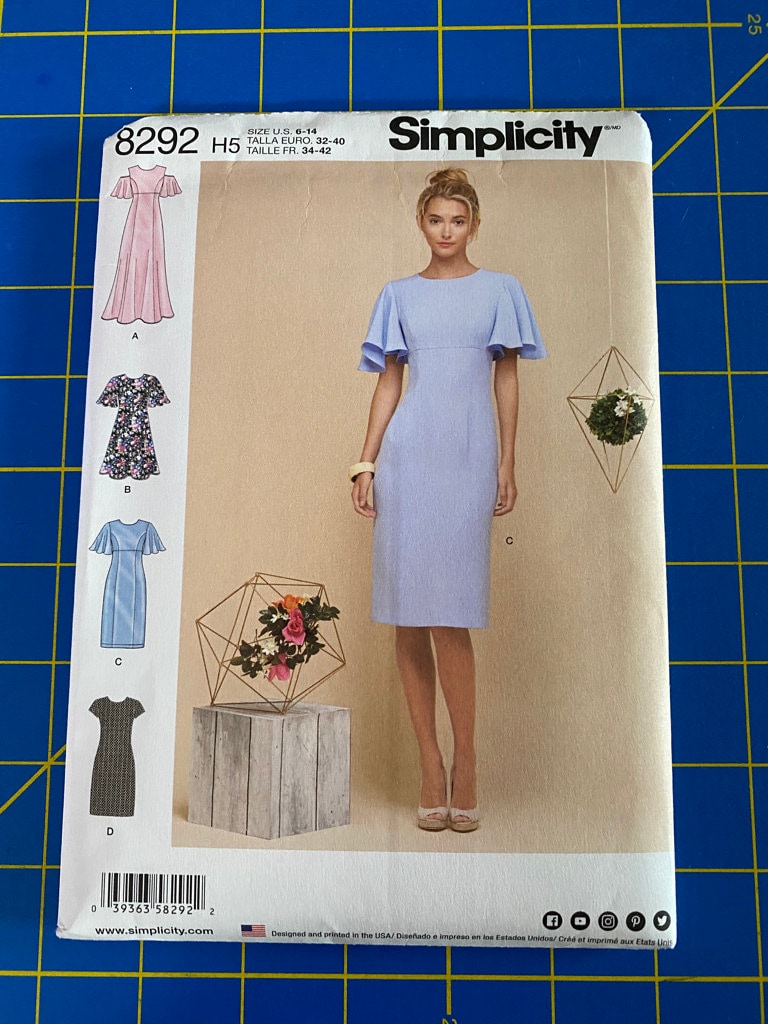 Simplicity Pattern 8292 Misses'/Miss Petite Dresses Etsy