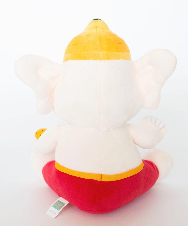 Baby Ganesh 10 Inch Plush With Mantras personalization - Etsy