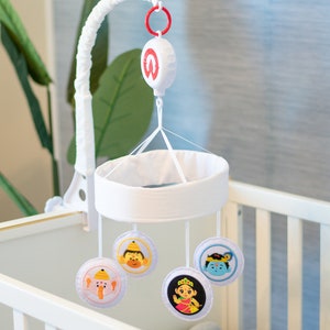 MODI TOYS - Shhhanti Musical Crib Mobile - Instrumental Music of Mantras and Aartis