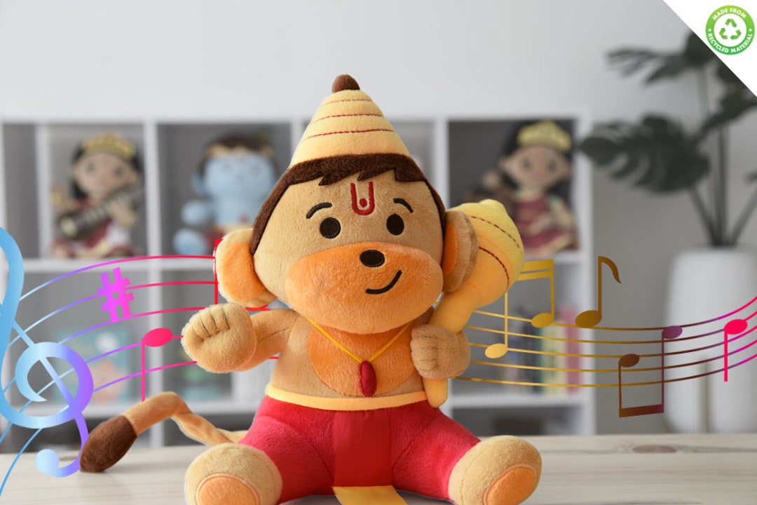 MODI TOYS Baby Hanuman 11 Inch Plush With Mantras