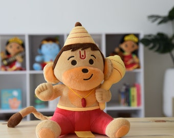 Baby Hanuman - 10 inch Plush with Mantras (Personalization available)