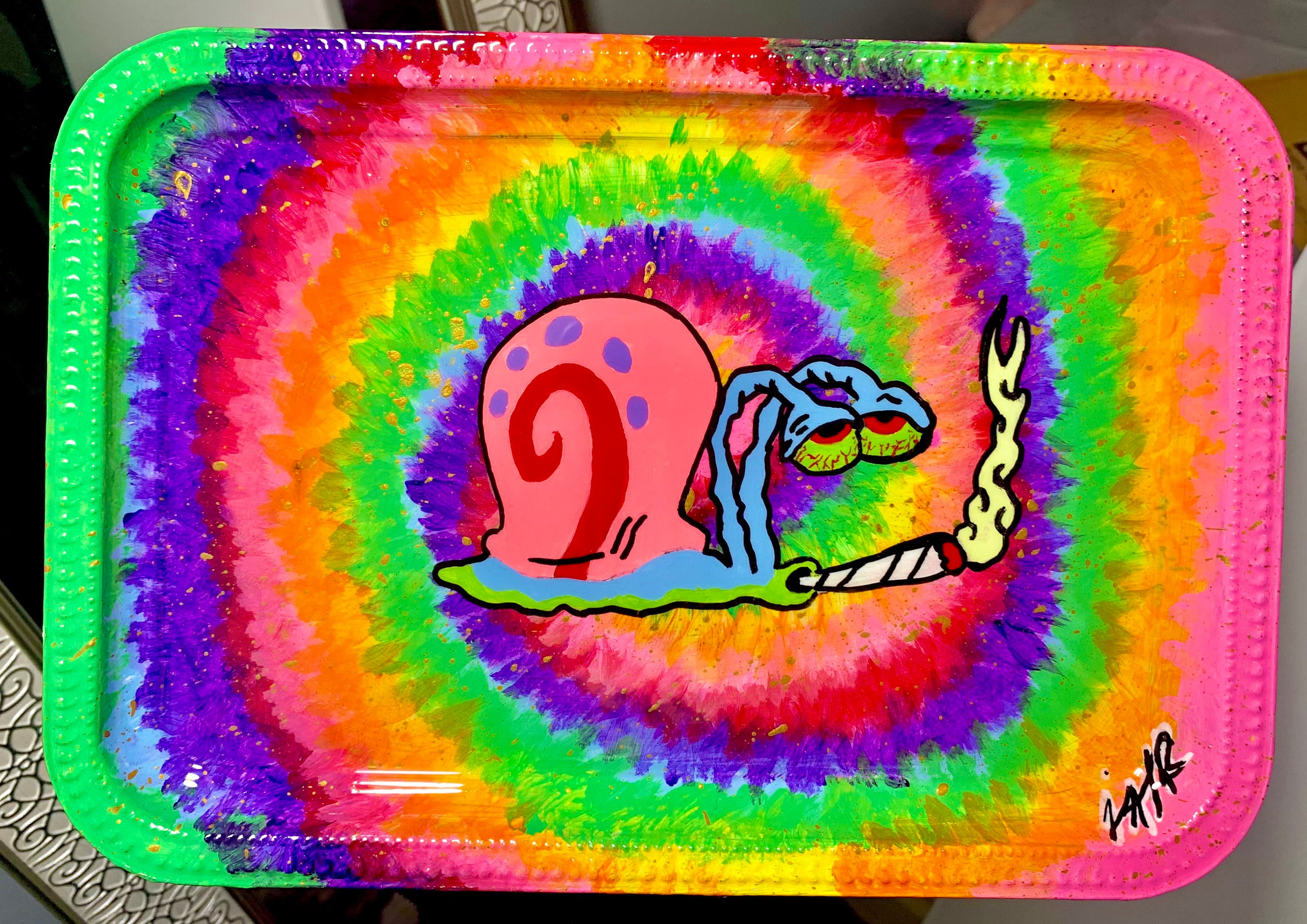 Trippy Gary Rolling Tray Etsy