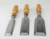 Set Of 3 Robert Sorby Beveled Edge Framing Chisels, Sorby Wood Chisel