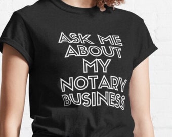 Ask Me About My Notary Business | Unisex Jersey Short Sleeve Tee