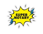 Notary Supplies Notary Gift Notary Public Super Notary - Notary Public Sticker