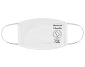 Notary Stamp Notary Supplies Notary Mask Notary Public District of Columbia Fabric Face Mask