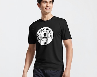 Notary Public Circle Stamp Notary Shirt | Unisex Jersey Short Sleeve Tee