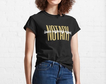 Notary Loan Signing Agent Script T-Shirt | Unisex Jersey Tee