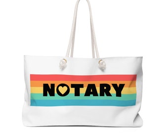 LGBTQ+ Notary Pride Notary Bag | Notary Public Weekender Bag