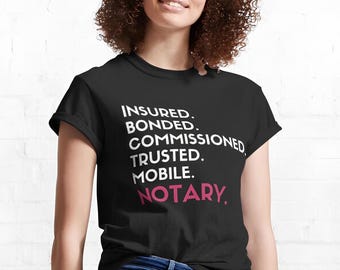 Notary Period T‑Shirt – Unisex Notary Public Tee for Loan Signing Agents