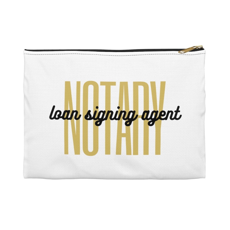 Notary Loan Signing Agent Script Notary Bag | Pen and Accessory Pouch