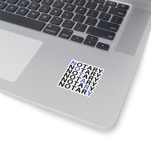 Notary Diagonal - Notary Public 2inch Sticker