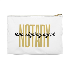 Notary Loan Signing Agent Script Notary Bag | Pen and Accessory Pouch