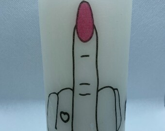 Middle Finger non-scented candle!