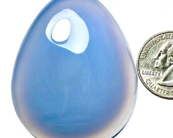 Natural Chalcedony Gemstone Top Quality!!! Chalcedony Cabochon Healing Loose Chalcedony Gemstone For Jewelry 56x45x10 mm 206 Cts #MU-635