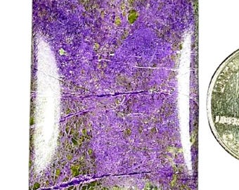 Natural Purple Stichtite Gemstone Stichtite Loose Stone For Jewelry Top Quality Hand Polish Cabochon 79Crt 38x31x7MM #MU-1706