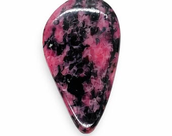 Cabujón de rodonita natural, piedra para joyería, origen africano