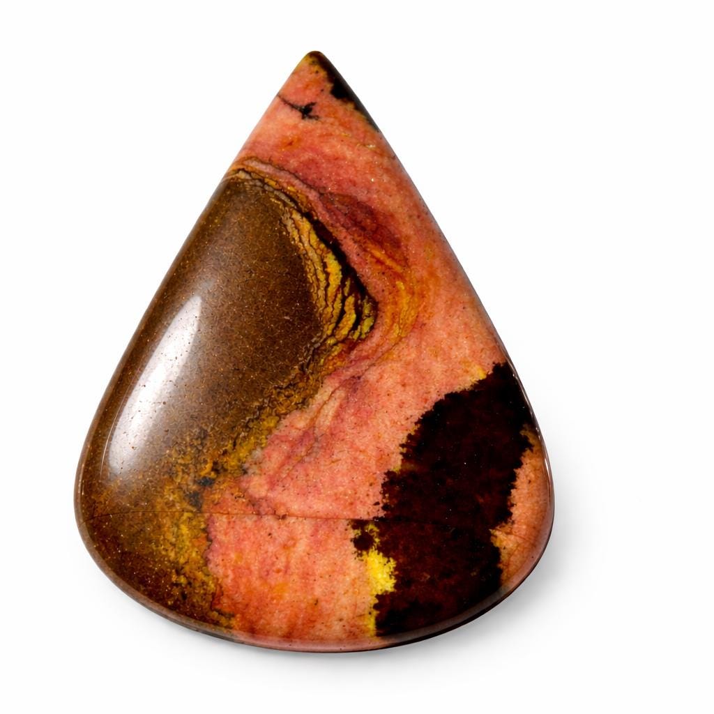 Australian Picture Jasper Cabochon, Loose Gemstone, Natural Stone