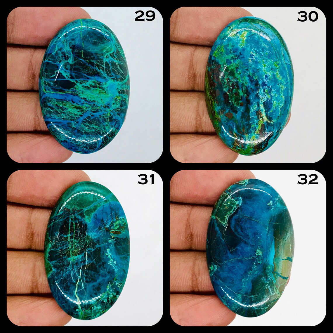 Chrysocolla vs azurite