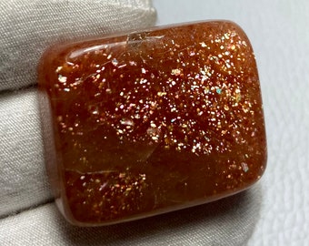 Top Grade -Natural Peach Sunstone Moonstone cabochon loose gemstone moonstone Pear shape handmade 59Crt 29x23x8MM