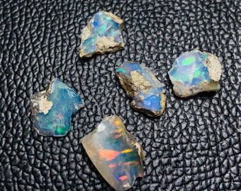天然エチオピア産オパール原石、13カラット、13x10x5～15x9x4 mm