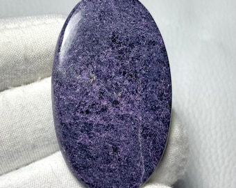 Natürlicher Purpurit Cabochon, natürlicher Purpurit Edelstein, Purpurit Schmuck, Purpuritstein, Edelstein Cabochon = 52Ct 46x27x5MM #MU-3689