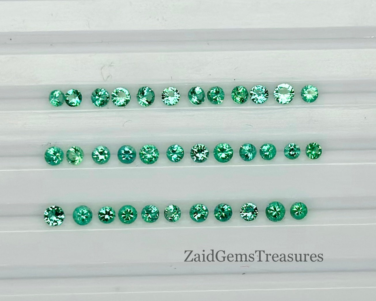 ザンビア産天然エメラルド 2 MM ラウンドファセット AAA 宝石 - Etsy 日本