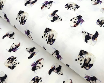 Cotton jersey Panda Jersey Cream with pandas from 0.5 m