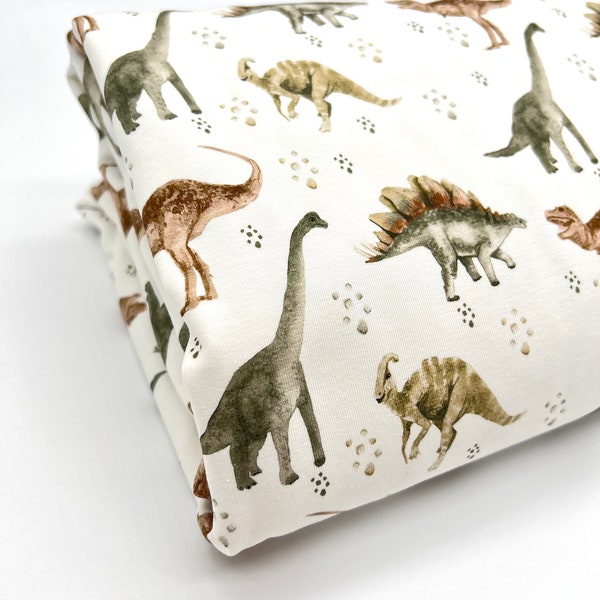 Jersey Dinos Jersey en coton avec dinosaures à partir de 0,5 m