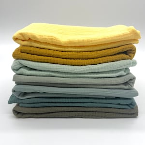 Muslin Uni Muslin Double Gauze in various colors from 0.5 m