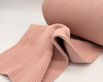 Chunky knit cuffs cuffs cuff fabric in rosé from 0.25 m