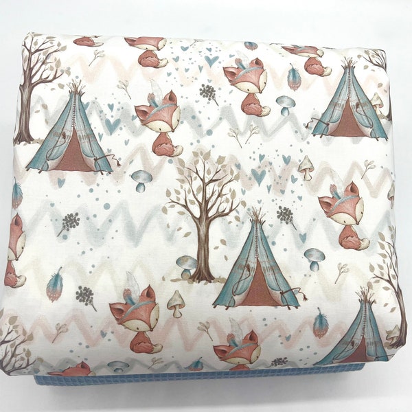 Cotton fabric premium cotton fabric fox forest animals forest friends from 0.5 m