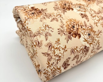 Jersey artistic floral cotton jersey from 0.5 m
