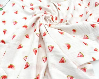 Organic Muslin Watermelon Double Gauze Gots Cotton Muslin from 0.5