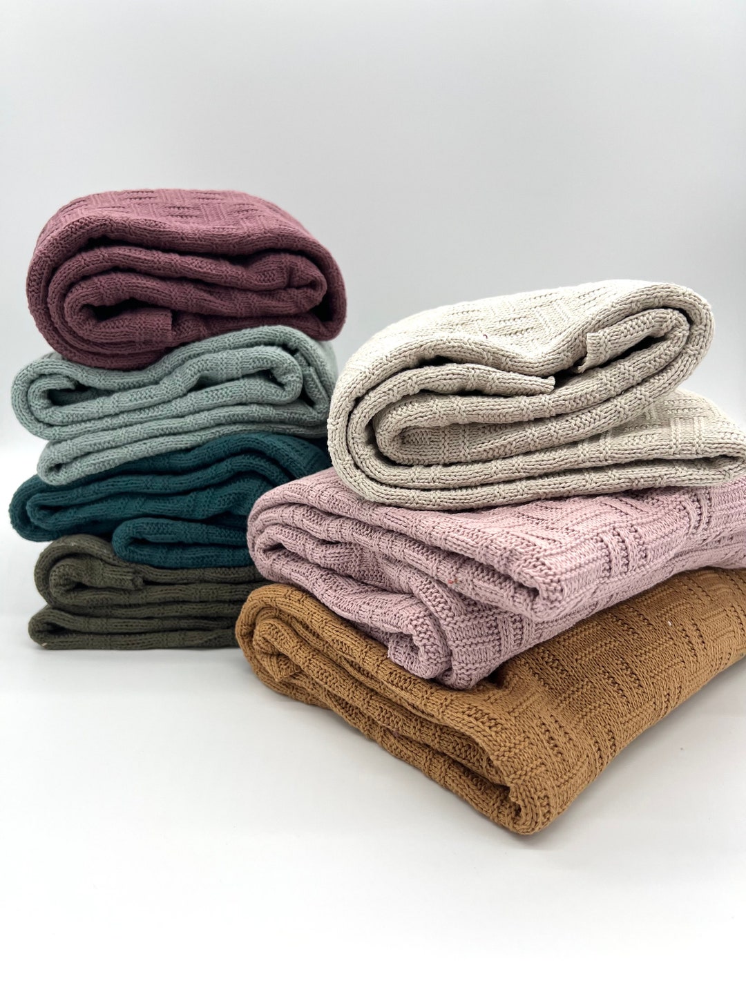 Chunky Knit Big Knit Fabric With Pattern Cotton Knit Fabric in Various ...