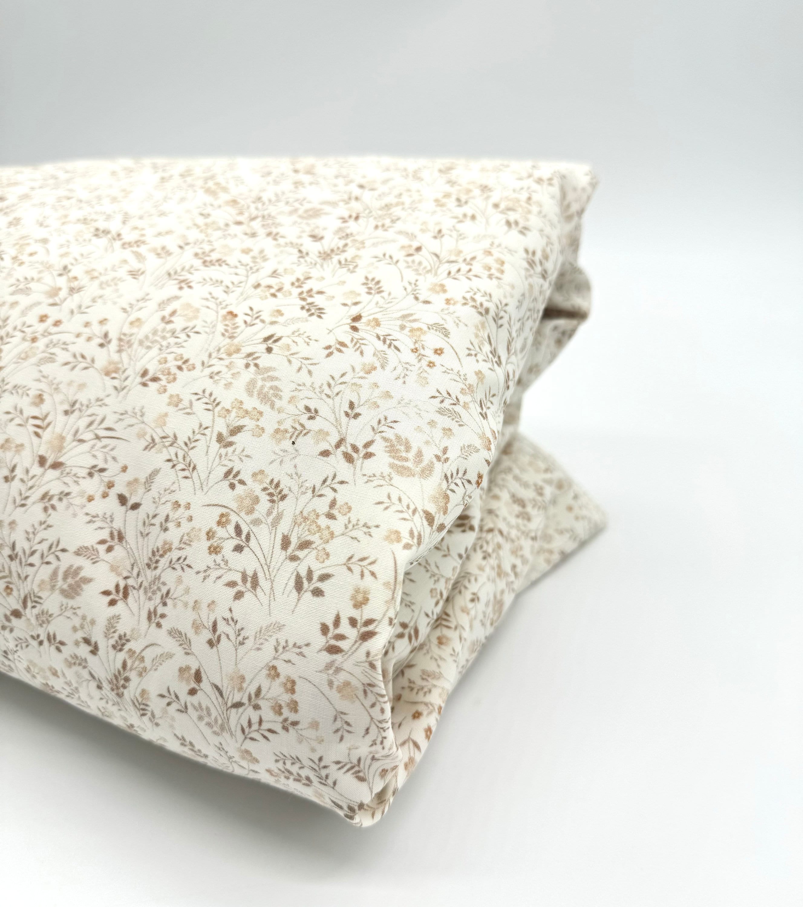 Cotton fabric wildflowers beige cotton from 0.5 m