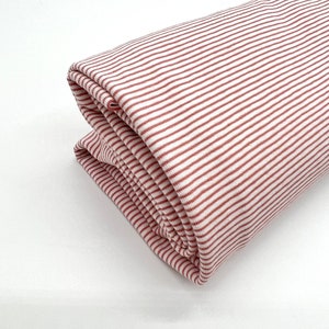 Jersey Stripes und Dots Baumwolljersey in verschiedenen Farben ab 0,5m Stripes Old Rose