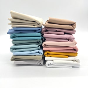 Uni Baumwollstoff Uni Popeline Baumwolle verschiedene Farben ab 0,5m