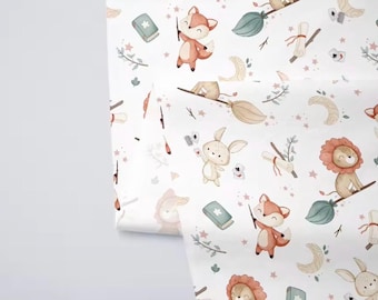 Magic Friends Boho Premium Cotton Fabric, available from 0.5 m