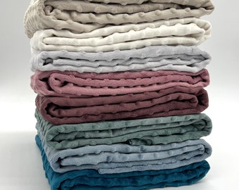 Tissu polaire Minky Tissu polaire Minky Tissu polaire câlin avec picots de différentes couleurs à partir de 0,5 m