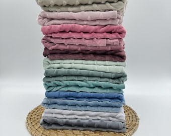 Minky Fleece Fabric Minky Fleece Fabric Cuddly fleece fabric with knobs in various colors from 0.5 m