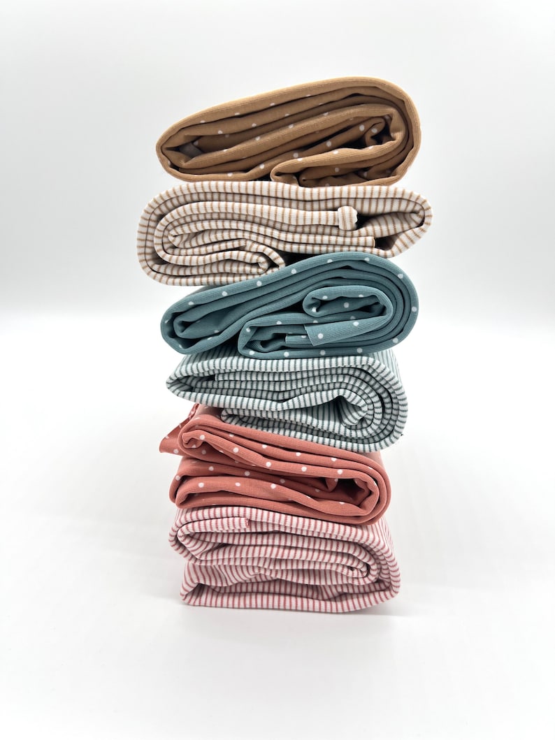 Jersey Stripes und Dots Baumwolljersey in verschiedenen Farben ab 0,5m Bild 1