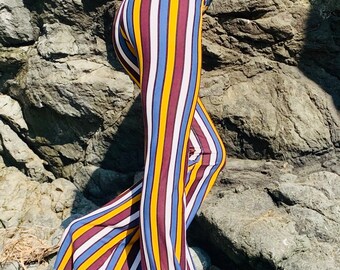 retro side stripe pants